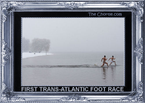 First trans-Atlantic foot race