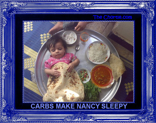 Carbs make Nancy sleepy