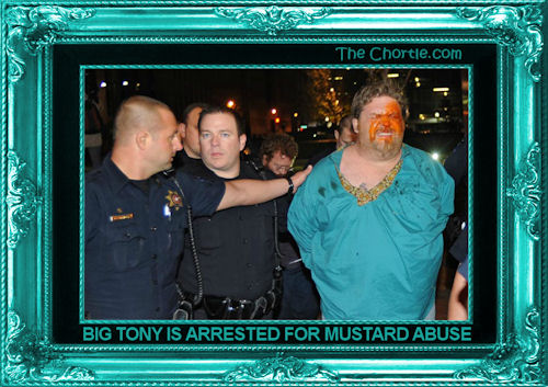 Big Tony is Arrested for mustard abuse
