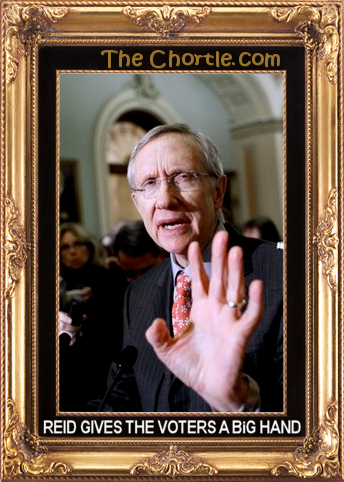 Reid gives the voters a big hand.