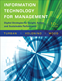 Information Technology for Management: Digital Strategies for Insight, Action, and Sustainable Performance, 10th Edition